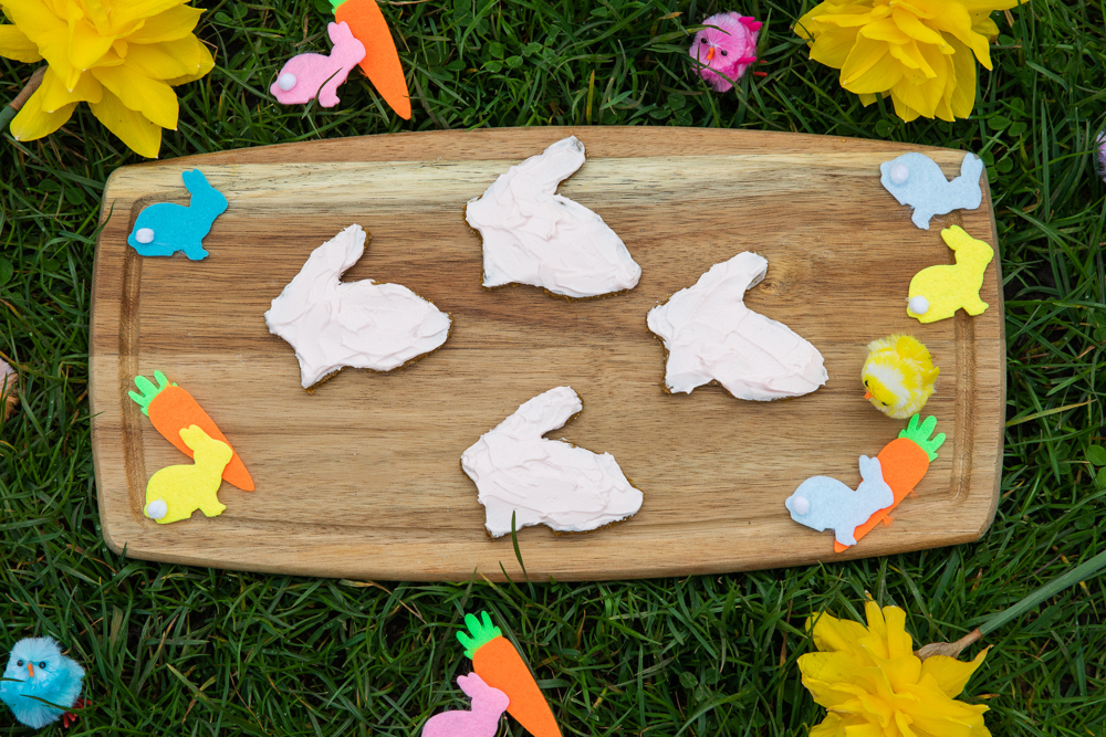 Easter bunny shaped treats
