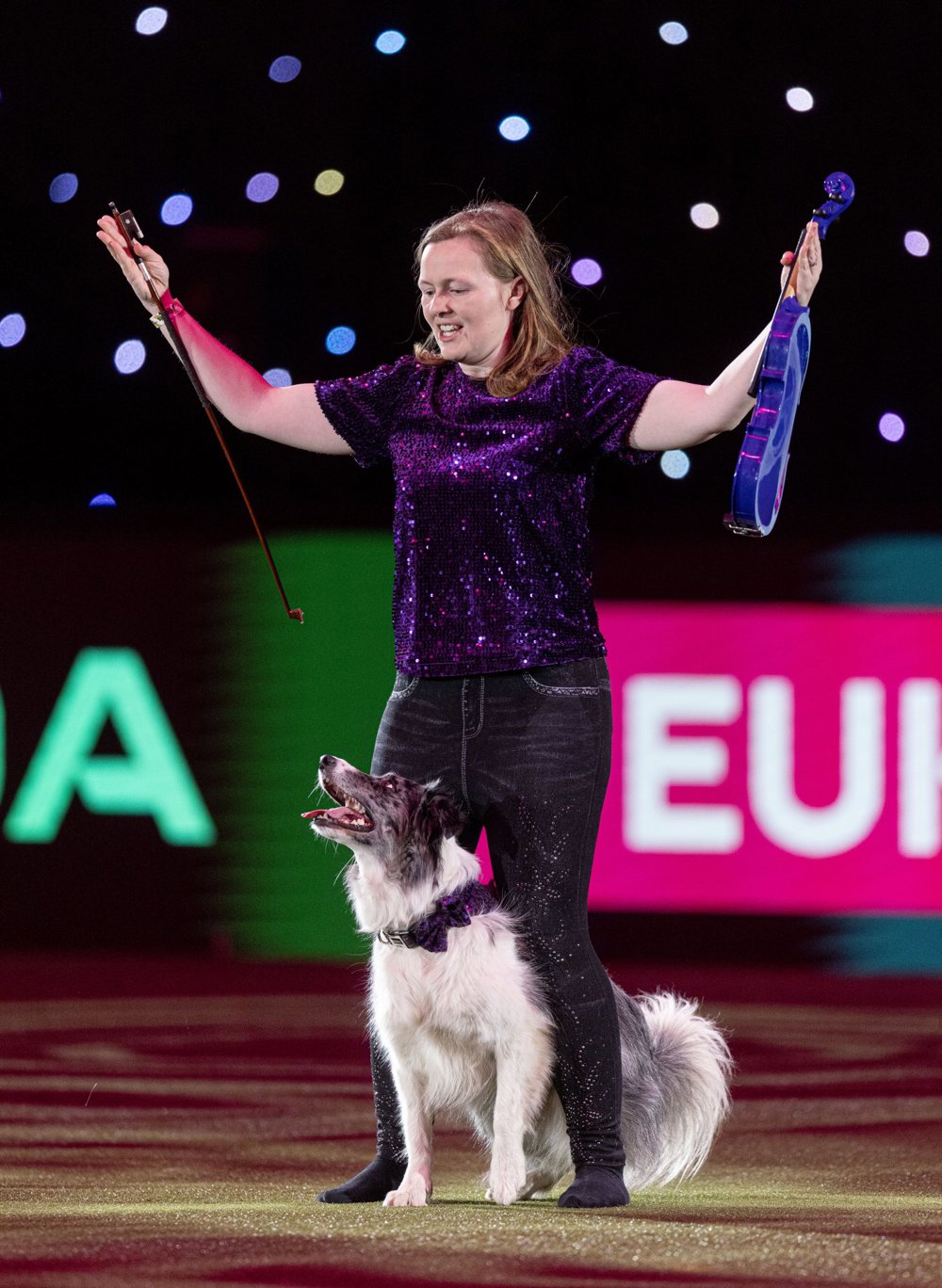 Dog in a million' from Devon and owner crowned winners at Crufts 2024. Lorna and Nora Crufts heelwork to music winner Credit BeatMedia | The Kennel Club